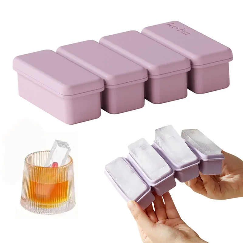 4Strip Silicone Ice Mold with Lid Refrigerated Food Storage Box Food Box Ice Tray Mold Ice Box Fresh-keeping Box Baking Mold
4Strip Silicone Ice Mold with Lid Refrigerated Food Storage Box Food Box Ice Tray Mold Ice Box Fresh-keeping Box Baking Mold