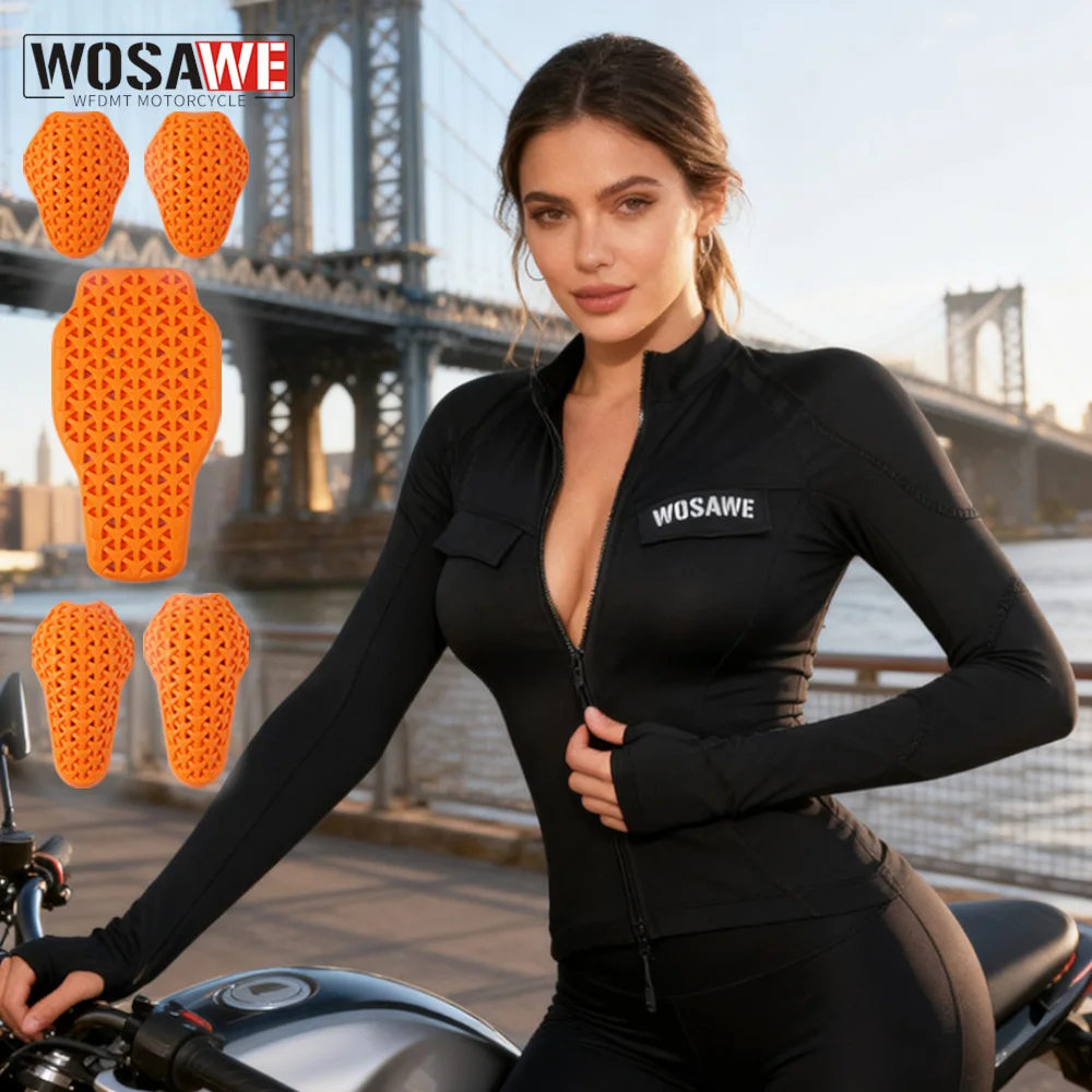 Сертифицированная CE женская мотоциклетная куртка WOSAWE, футболки для йоги, спортивные топы для даунхилла, сексуальные рубашки, быстросохнущая спортивная одежда для фитнеса и тренажерного зала
Сертифицированная CE женская мотоциклетная куртка WOSAWE, футболки для йоги, спортивные топы для даунхилла, сексуальные рубашки, быстросохнущая спортивная одежда для фитнеса и тренажерного зала