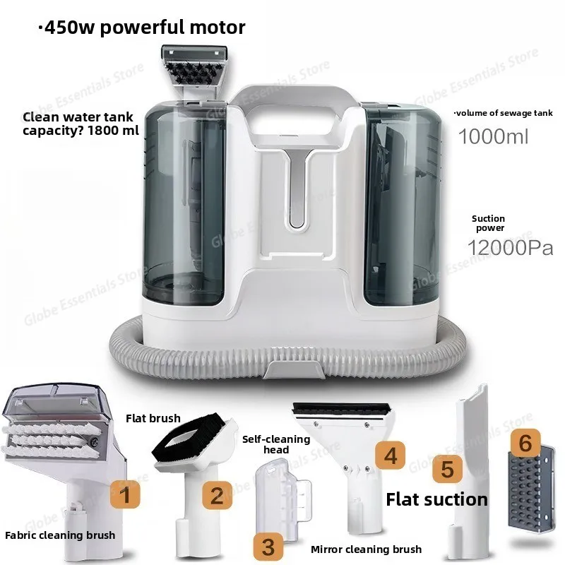 Fabric Sofa Cleaner, Small Home All-in-One Multi-Functional Carpet/Window K15: Vacuum & Stain Removal
Fabric Sofa Cleaner, Small Home All-in-One Multi-Functional Carpet/Window K15: Vacuum & Stain Removal
