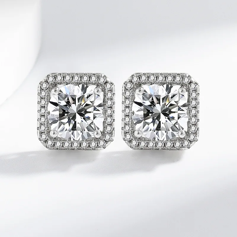 Sparkling 6.5MM 1CT Moissanite Earrings For Women 925 Sterling Silver Square Shape Stud Earring 2025 New Jewelry Brincos
Sparkling 6.5MM 1CT Moissanite Earrings For Women 925 Sterling Silver Square Shape Stud Earring 2025 New Jewelry Brincos