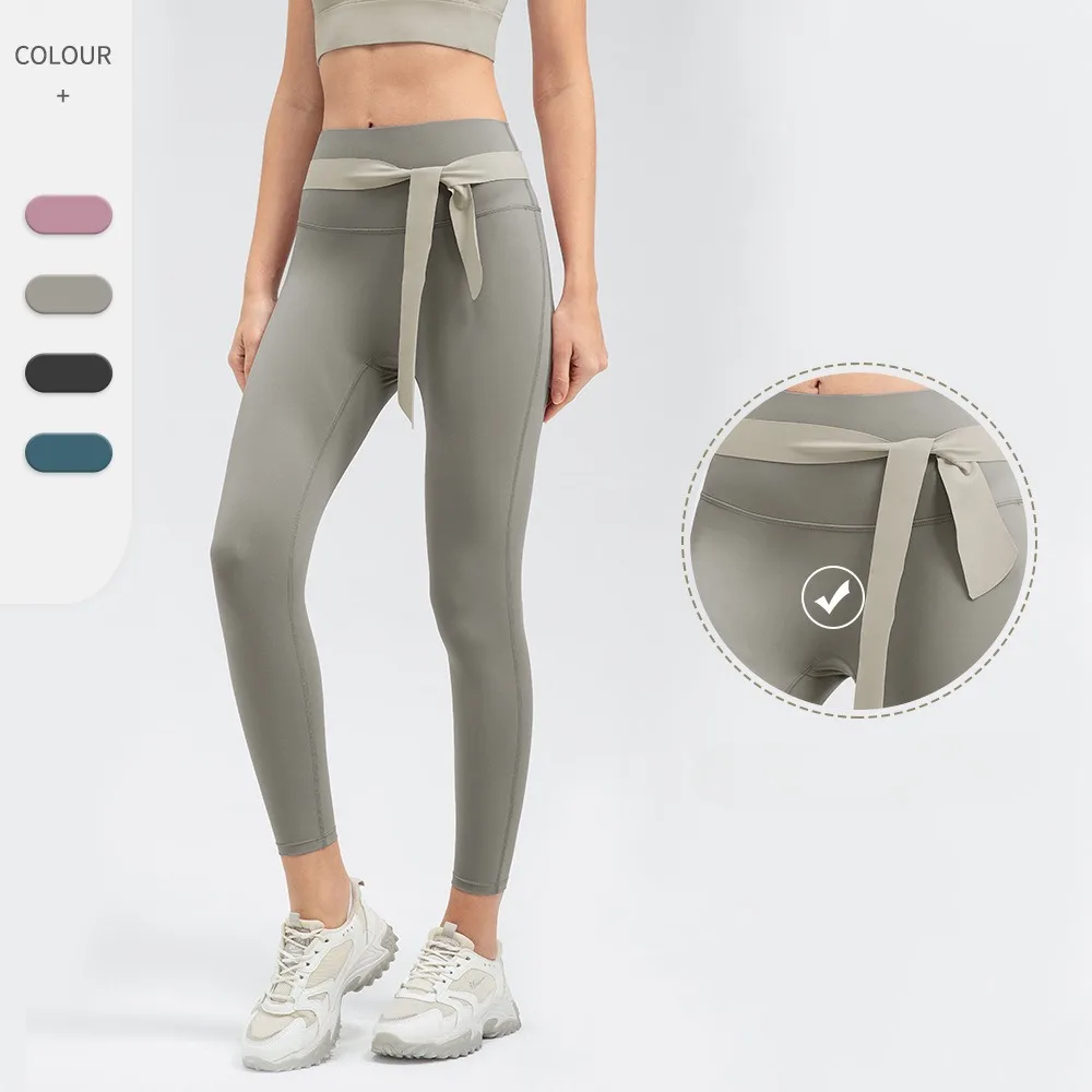 Yuerlian Women's High Waist Yoga Sports Pants Fashion Lace-up High Elastic Tights Breathable Quick-drying Running Fitness Pants
Yuerlian Women's High Waist Yoga Sports Pants Fashion Lace-up High Elastic Tights Breathable Quick-drying Running Fitness Pants