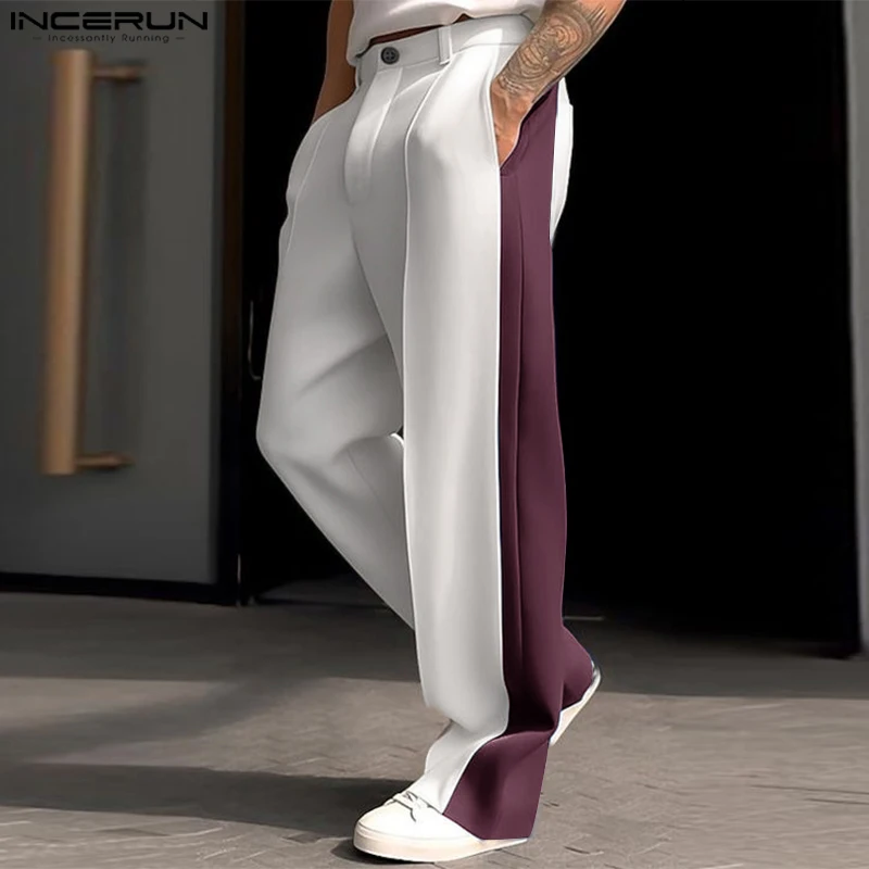 INCERUN 2025 American Style Trousers Fashion Men's Color Blocking Splicing Pants Casual Streetwear Straight Leg Pantalons S-5XL
INCERUN 2025 American Style Trousers Fashion Men's Color Blocking Splicing Pants Casual Streetwear Straight Leg Pantalons S-5XL