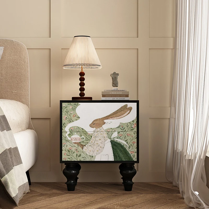 Modern simple solid wood bedside table, bedroom by the bedside storage drawer cabinet, cream wind cartoon bedside storage chest
Modern simple solid wood bedside table, bedroom by the bedside storage drawer cabinet, cream wind cartoon bedside storage chest