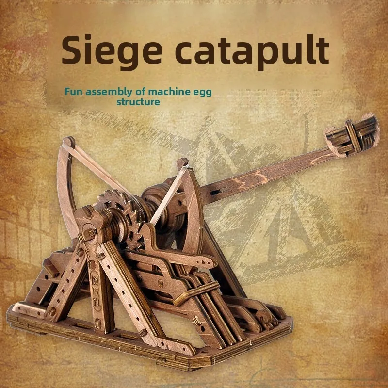 DIY Wooden Catapult Trebuchet Model Kit, Mechanical Transmission 3D Puzzle, No Experience Needed Handmade Gift for Valentine's Day Birthday Holiday, Unique Craft Project for Hobbyists, Creative Assembly Toy for Adults
DIY Wooden Catapult Trebuchet Model Kit, Mechanical Transmission 3D Puzzle, No Experience Needed Handmade Gift for Valentine's Day Birthday Holiday, Unique Craft Project for Hobbyists, Creative Assembly Toy for Adults