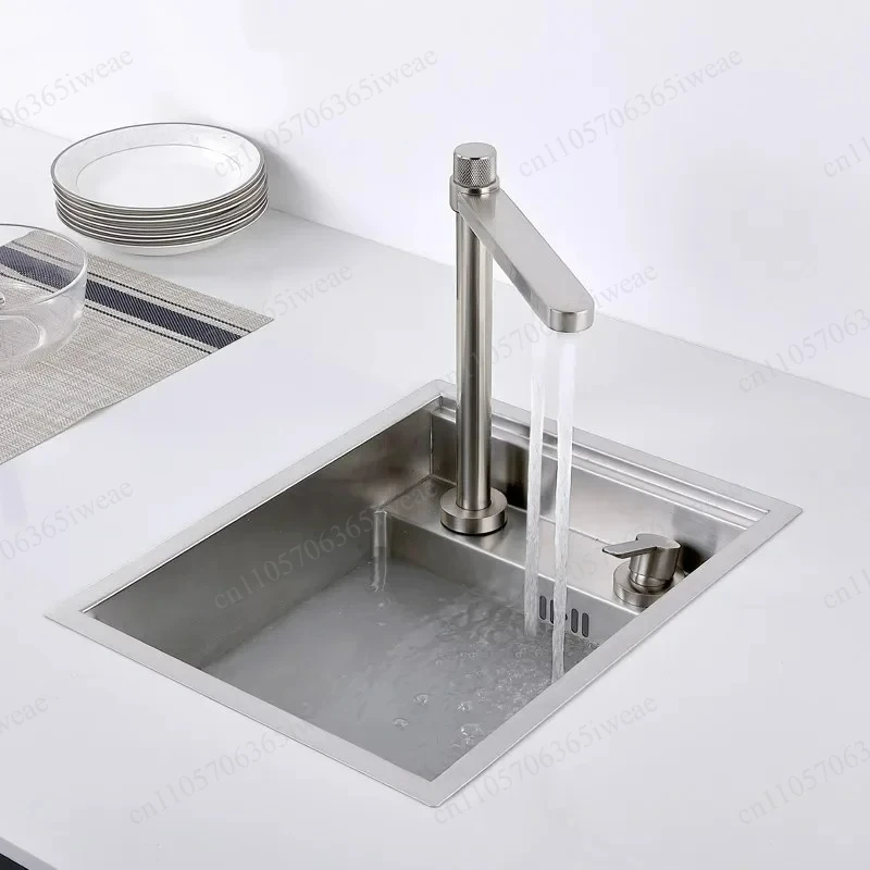 Concealed Lift Faucet Brushed Kitchen Sink Concealed Single Bowl Small Size Stainless Steel Sink Kitchen
Concealed Lift Faucet Brushed Kitchen Sink Concealed Single Bowl Small Size Stainless Steel Sink Kitchen
