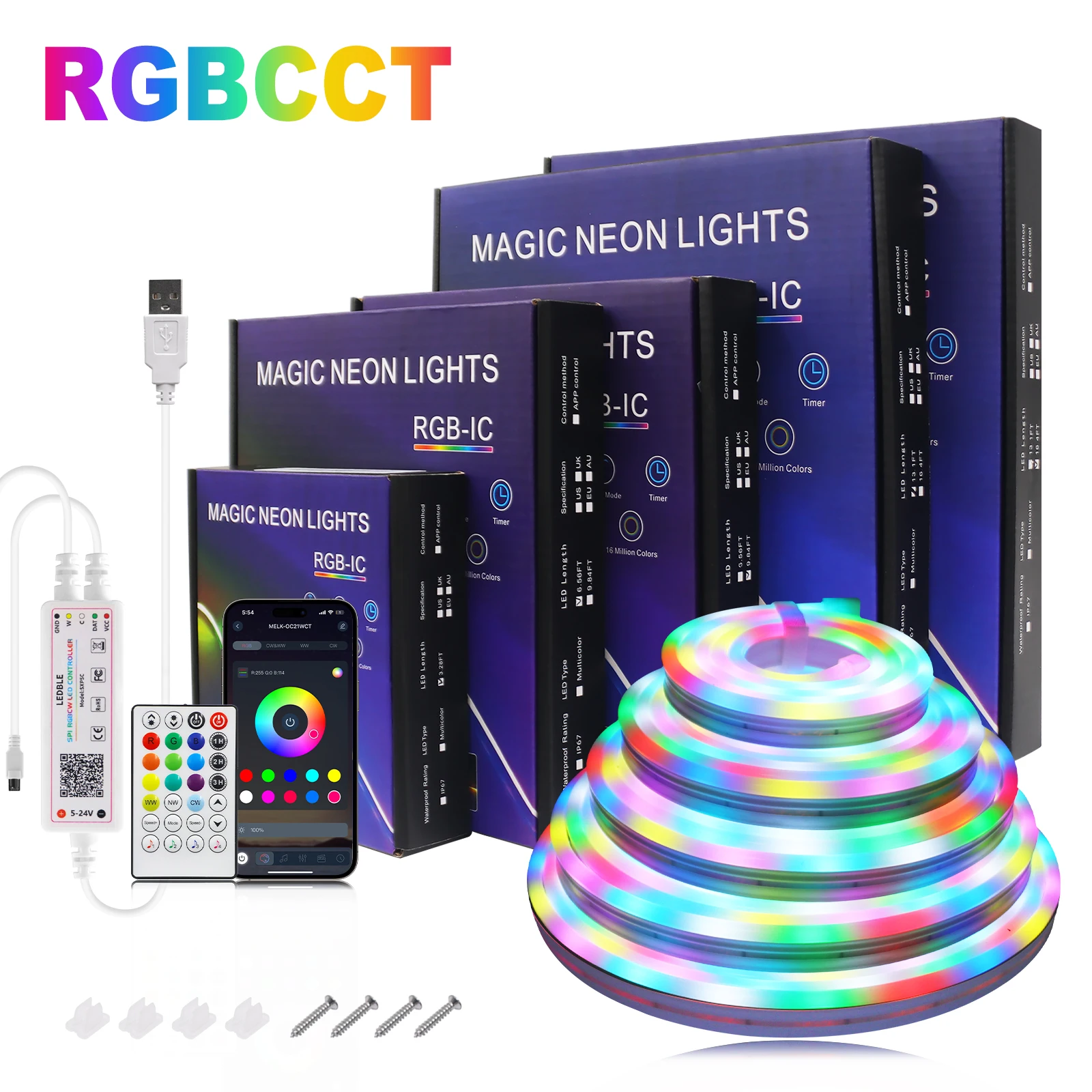 5 В USB RGBCCT WS2812B Неоновый свет Bluetooth RGB Адресная гибкая светодиодная лента 5050 2835 Лента для украшения подсветки
5 В USB RGBCCT WS2812B Неоновый свет Bluetooth RGB Адресная гибкая светодиодная лента 5050 2835 Лента для украшения подсветки