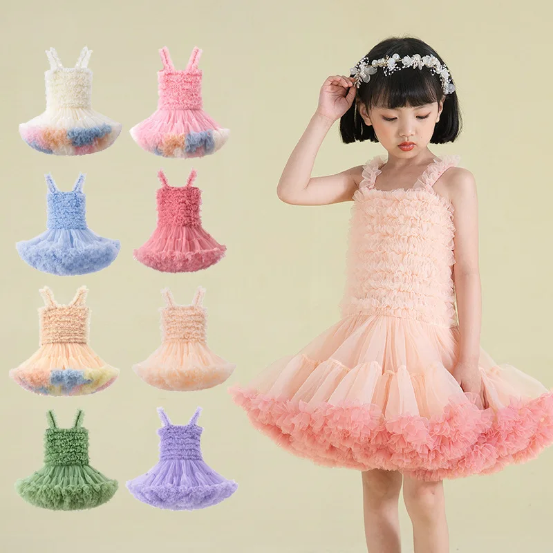 Girls' Strap Princess Dress2026New New Year's greeting attiretutuChildren's birthday dress, little girl's dress
Girls' Strap Princess Dress2026New New Year's greeting attiretutuChildren's birthday dress, little girl's dress