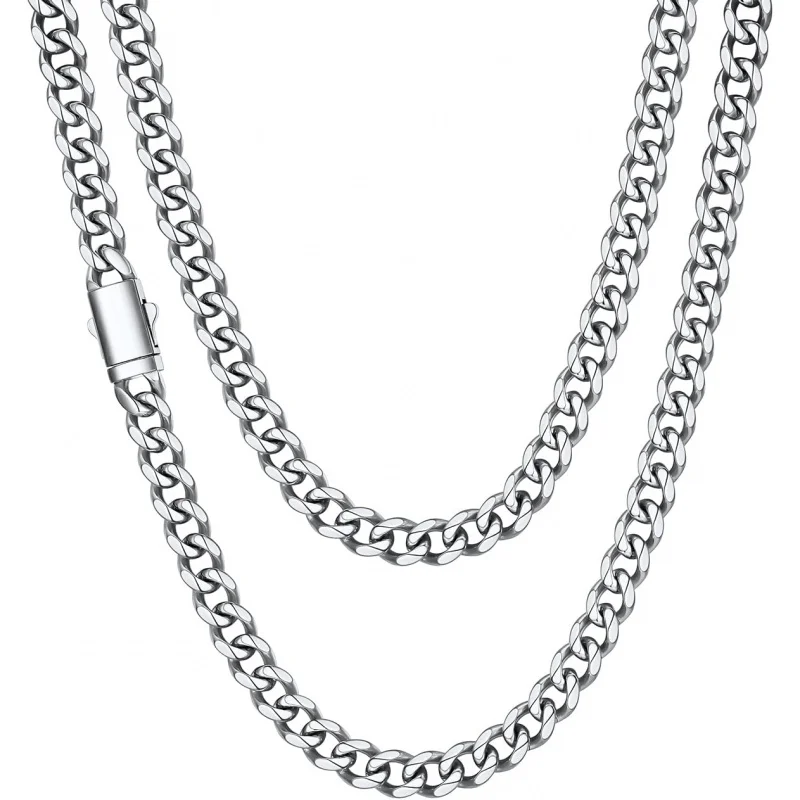 ChainsHouse For Men, Stainless Steel Link , Black/ 14K Gold Plated Cuban Chain Necklace, 6Mm/9Mm/12M
ChainsHouse For Men, Stainless Steel Link , Black/ 14K Gold Plated Cuban Chain Necklace, 6Mm/9Mm/12M