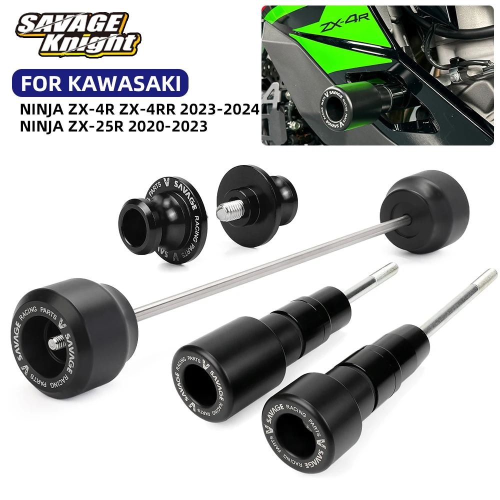 Motorcycle Front Wheel Slider Rear Swingarm Stand Paddock Frame Crash Sliders For Kawasaki Ninja ZX-4R ZX-25R ZX 4R 4RR 25R 2023
Motorcycle Front Wheel Slider Rear Swingarm Stand Paddock Frame Crash Sliders For Kawasaki Ninja ZX-4R ZX-25R ZX 4R 4RR 25R 2023