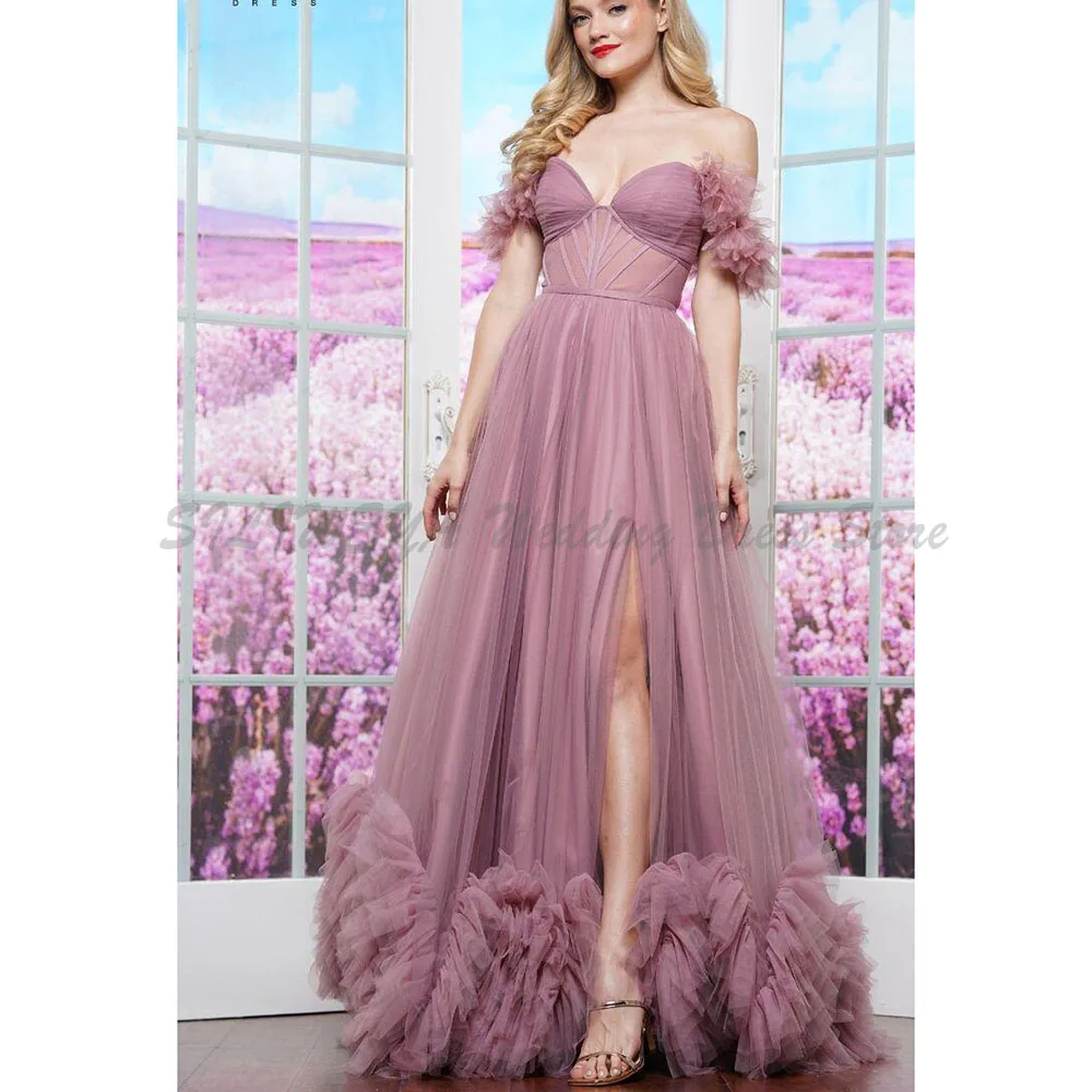 Fairy Prom Party Dresses Women Off The Shoulder A Line Floor Length High Quality Fit Formal Occasion Banquet Female Gowns
Fairy Prom Party Dresses Women Off The Shoulder A Line Floor Length High Quality Fit Formal Occasion Banquet Female Gowns