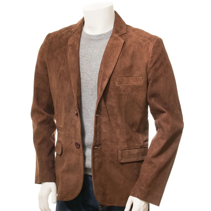 New Men's Suede Jackets Elegant Standard Collar Single Breasted Slim Coats Wedding Party Dresses Custom Male's Slim Fit Blazer
New Men's Suede Jackets Elegant Standard Collar Single Breasted Slim Coats Wedding Party Dresses Custom Male's Slim Fit Blazer