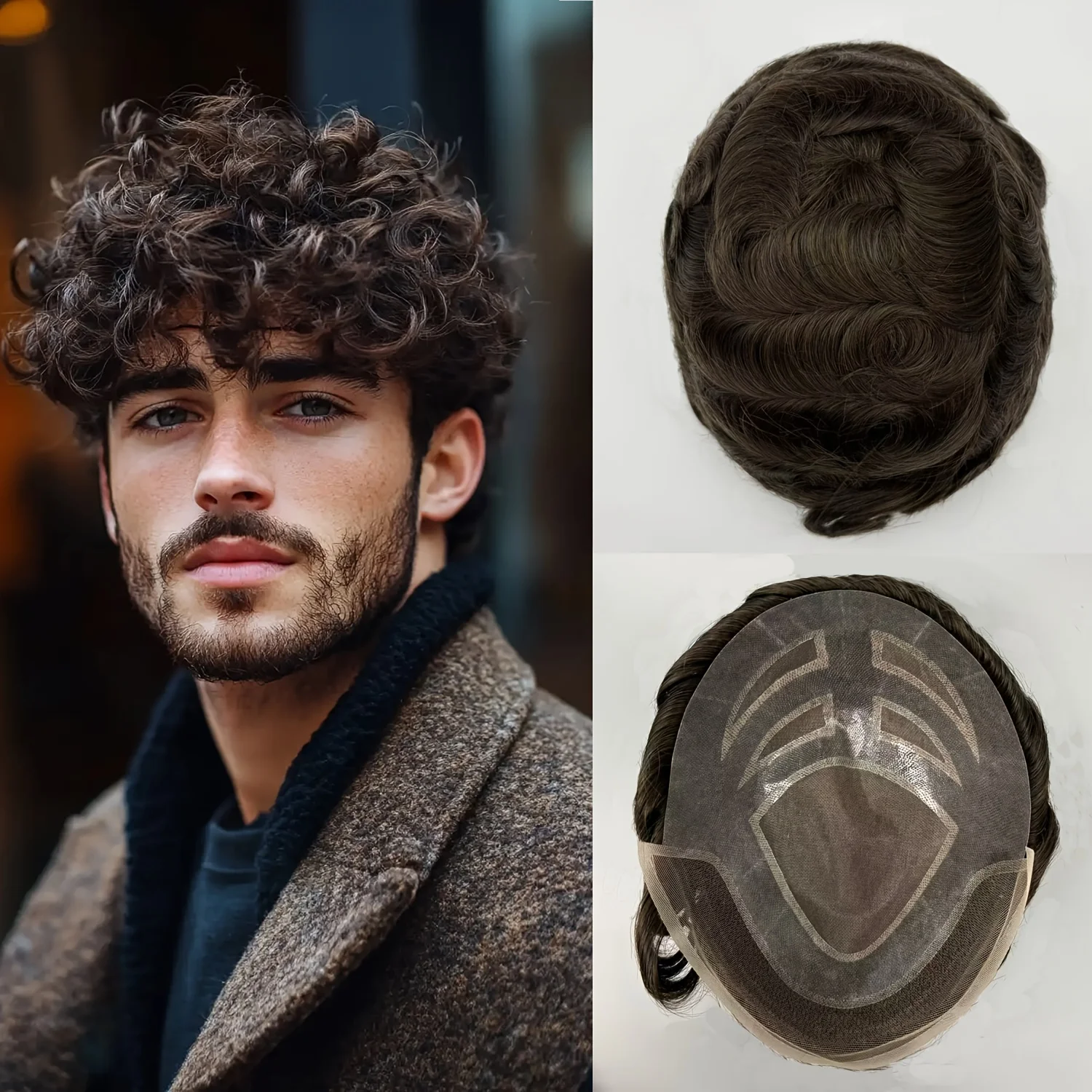Men's Handcrafted Mono Waves Hairpiece - Breathable Mesh Back Lightweight, Natural Look for Daily & Special Occasions
Men's Handcrafted Mono Waves Hairpiece - Breathable Mesh Back Lightweight, Natural Look for Daily & Special Occasions