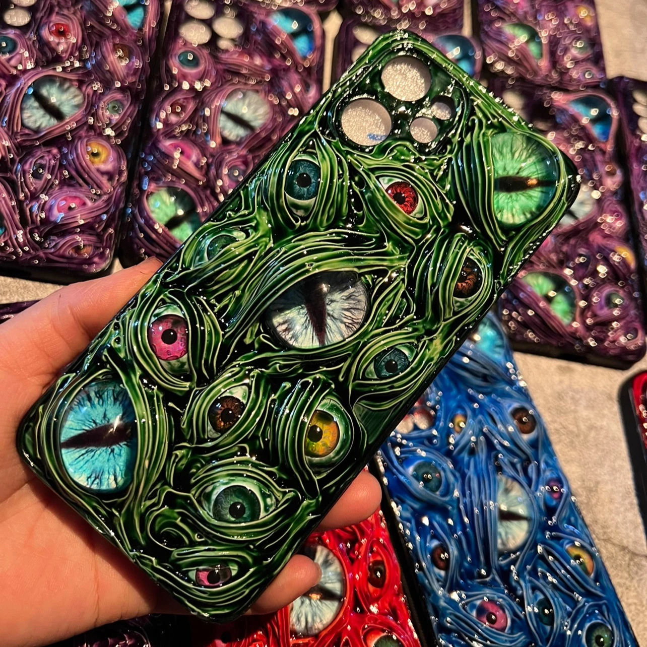 4018 Handmade Cthulhu Mythos 3D Eye Phone Case Cover Soft Silicone Shockproof Gothic Style for iPhone Xiaomi Huawei Samsung
4018 Handmade Cthulhu Mythos 3D Eye Phone Case Cover Soft Silicone Shockproof Gothic Style for iPhone Xiaomi Huawei Samsung