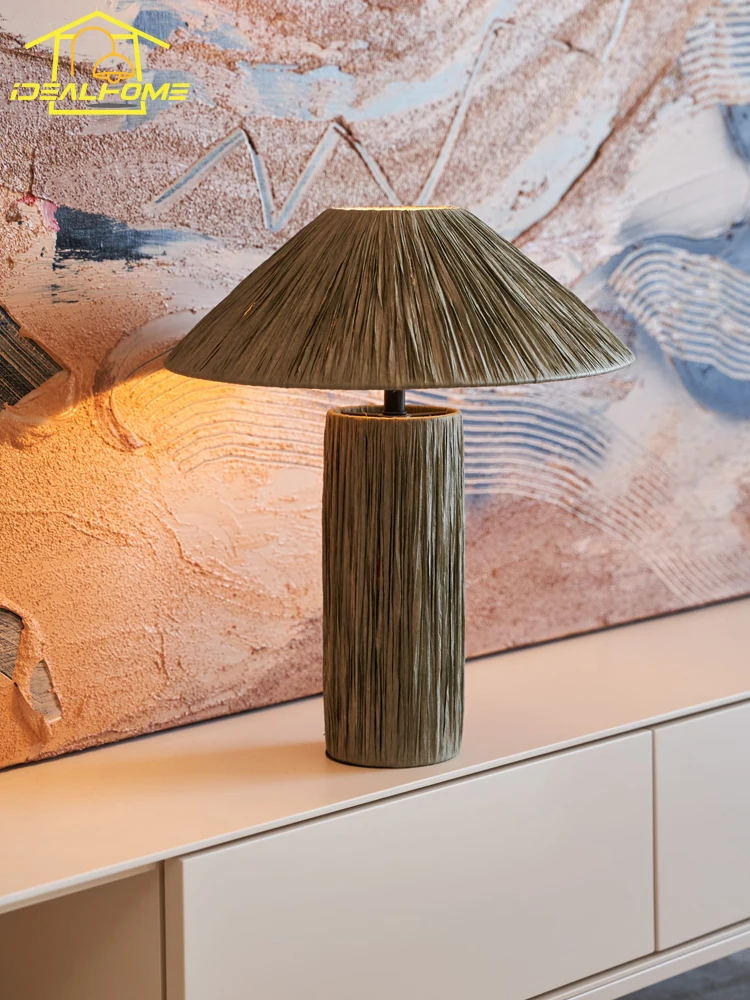 Japanese Wabi-sabi Vintage Raffia Table Lamp LED E27 Atmosphere Art Decorative Desk Lights Bedside Bedroom Living Room Sofafs
Japanese Wabi-sabi Vintage Raffia Table Lamp LED E27 Atmosphere Art Decorative Desk Lights Bedside Bedroom Living Room Sofafs
