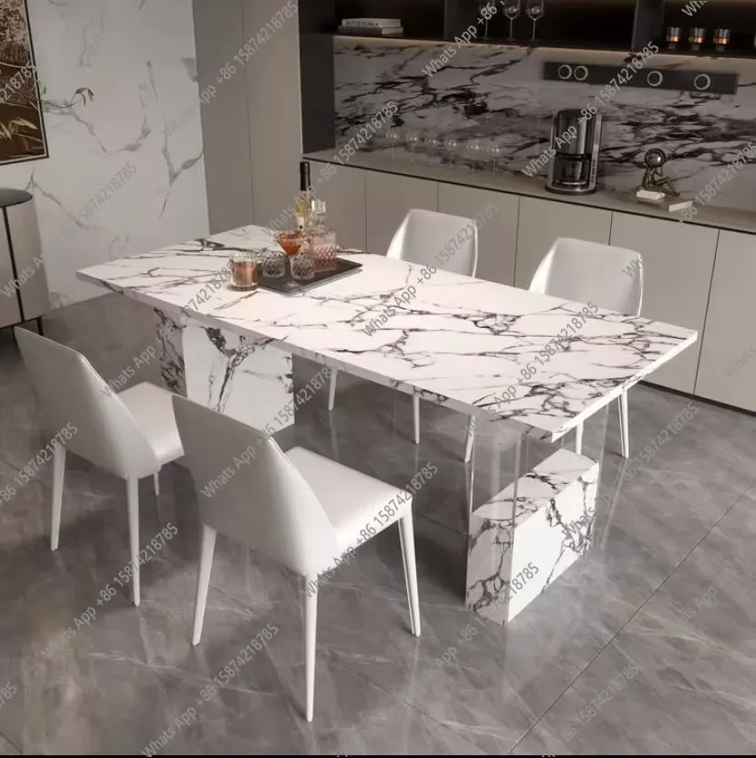 MX Italian Simple Pure White Rock Slab Dining Table Household Size Acrylic Rectangular Dining Table And Chair Italian Combinatio
MX Italian Simple Pure White Rock Slab Dining Table Household Size Acrylic Rectangular Dining Table And Chair Italian Combinatio