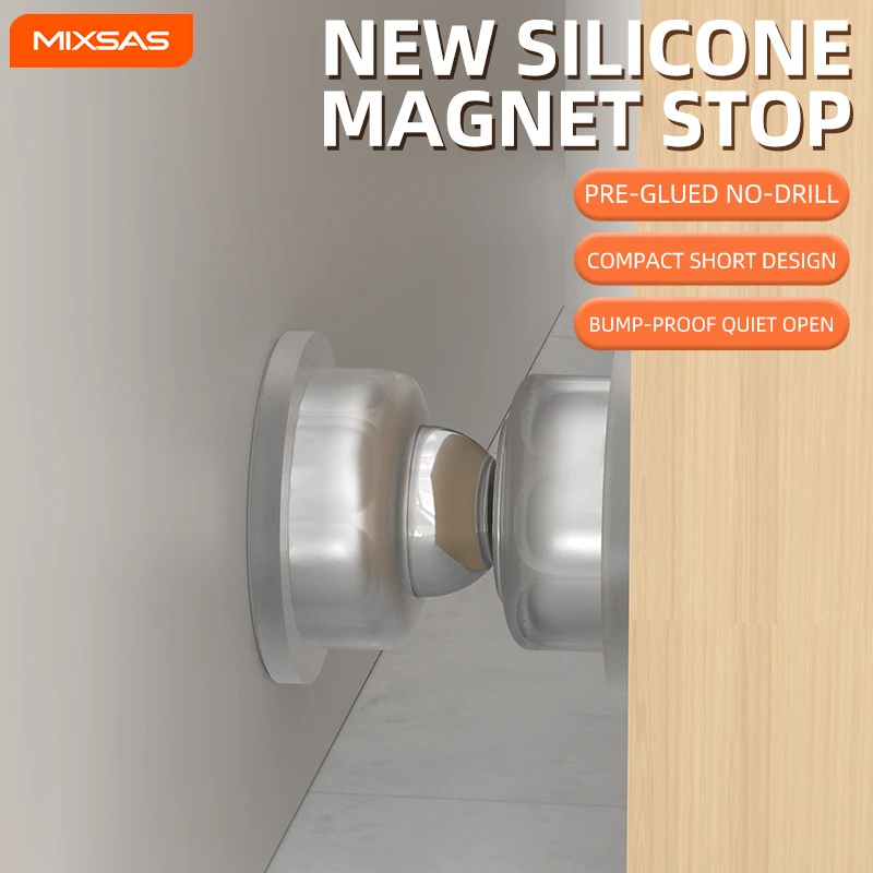 MIXSAS Silicone Door Stop Magnetic Door Stopper Wall Mounted Door Holder Non Punch Anti Collision Windproof Furniture Hardware
MIXSAS Silicone Door Stop Magnetic Door Stopper Wall Mounted Door Holder Non Punch Anti Collision Windproof Furniture Hardware