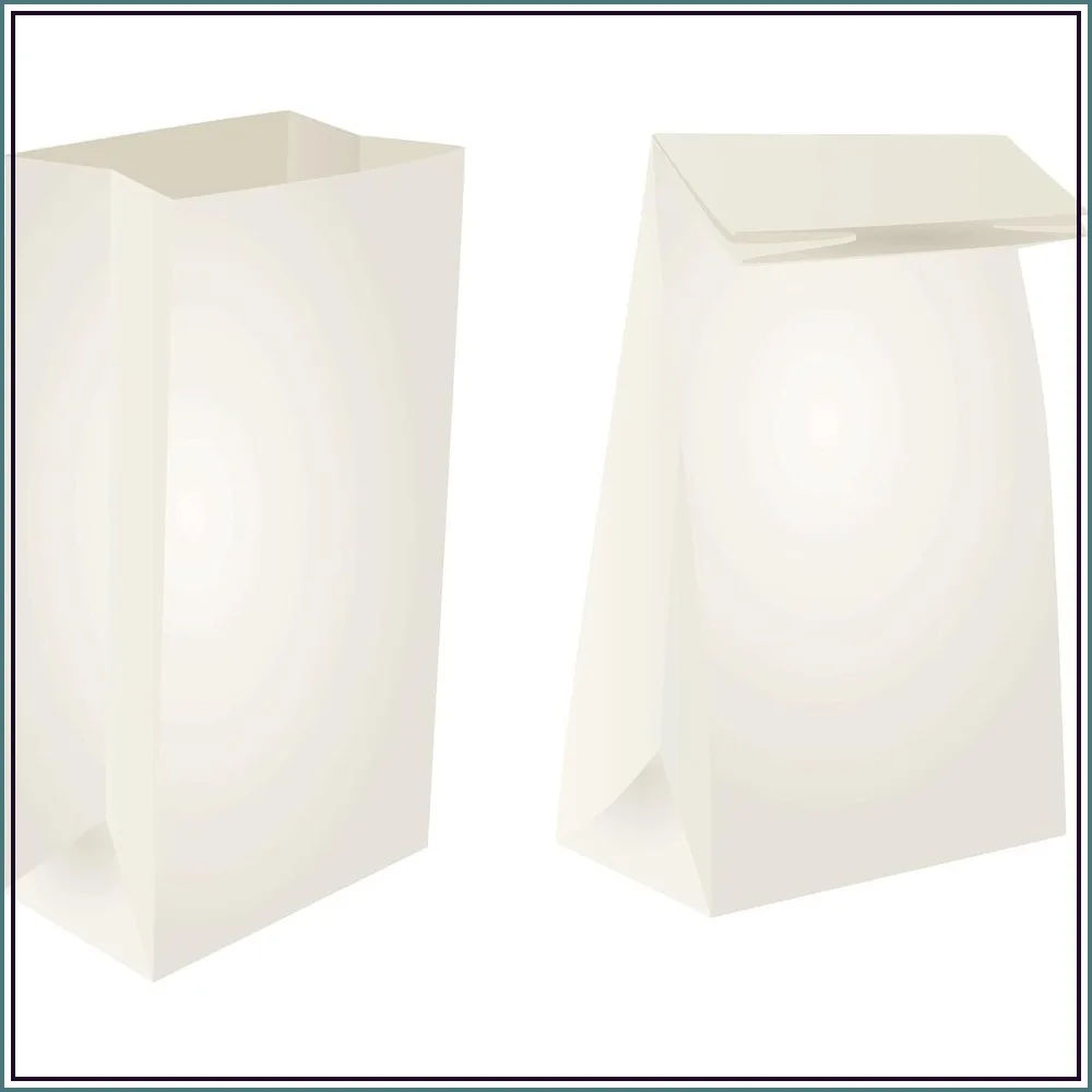 8lb White Paper Bags - Lunch, Craft & Grocery Bags - Pack of 500
8lb White Paper Bags - Lunch, Craft & Grocery Bags - Pack of 500