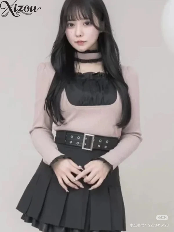 Весенняя футболка с длинным рукавом Kawaii Tee, модные топы для девочек, женская одежда в японском стиле, осенняя повседневная футболка с круглым вырезом для женщин
Весенняя футболка с длинным рукавом Kawaii Tee, модные топы для девочек, женская одежда в японском стиле, осенняя повседневная футболка с круглым вырезом для женщин