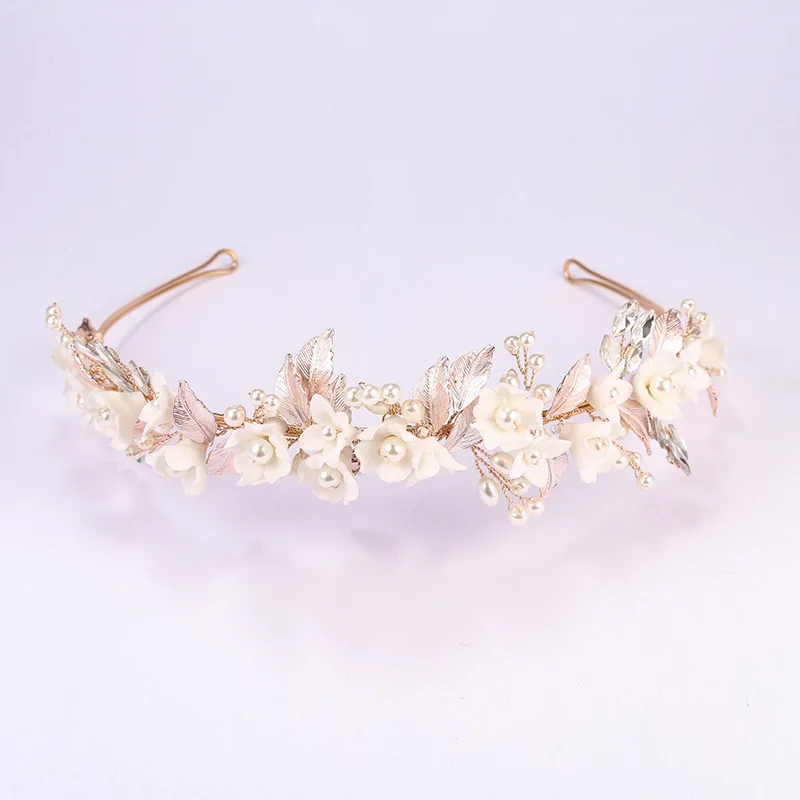 SLBRIDAL Handmade Luxury Alloy Leaf Rhinestones Pearls Ceramic Flower Bridal Tiara Wedding Bridesmaids Crown Women Hair Jewelry
SLBRIDAL Handmade Luxury Alloy Leaf Rhinestones Pearls Ceramic Flower Bridal Tiara Wedding Bridesmaids Crown Women Hair Jewelry