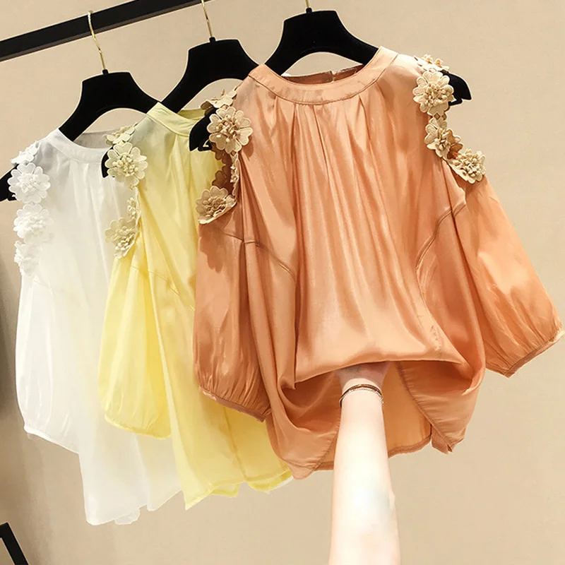 Korean Style Women Chiffon Shirts Loose Off Shoulder Women Blouse Shirts Tops
Korean Style Women Chiffon Shirts Loose Off Shoulder Women Blouse Shirts Tops