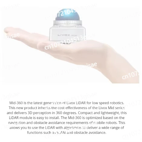 DJI Livox Mid-360 LiDAR Минимальный диапазон обнаружения, оригинальный на складе Автономный робот Mid360 LiDAR
DJI Livox Mid-360 LiDAR Минимальный диапазон обнаружения, оригинальный на складе Автономный робот Mid360 LiDAR