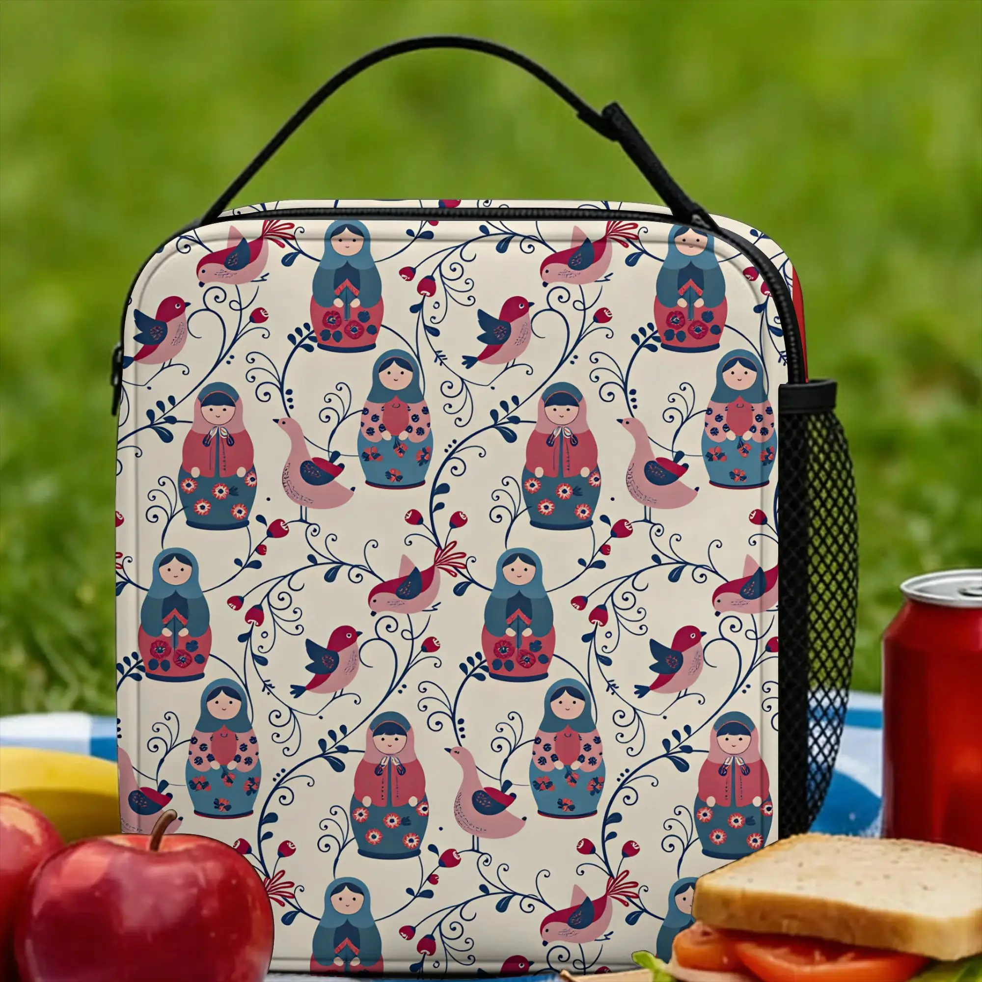 Russian Doll Lunch Bag Picnic Lunch Box For Unisex Kawaii Graphic Thermal Tote Handbags Oxford Convenient Cooler Bag
Russian Doll Lunch Bag Picnic Lunch Box For Unisex Kawaii Graphic Thermal Tote Handbags Oxford Convenient Cooler Bag