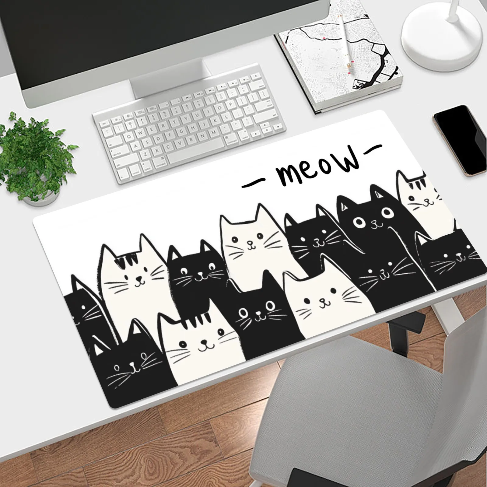 Милый и забавный коврик для мыши с изображением животных, черного кота, большой компьютерный офисный стол, коврики XXL, резиновые противоскользящие HD игровые коврики для мыши, длинный настольный коврик
Милый и забавный коврик для мыши с изображением животных, черного кота, большой компьютерный офисный стол, коврики XXL, резиновые противоскользящие HD игровые коврики для мыши, длинный настольный коврик