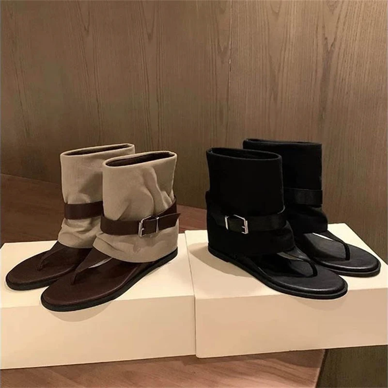 Eilyken New Fashion Gladiator Height-increasing Insoles Flat Heels Woman Boot Sandals Summer Clip Toe Belt Buckle Strap Shoes
Eilyken New Fashion Gladiator Height-increasing Insoles Flat Heels Woman Boot Sandals Summer Clip Toe Belt Buckle Strap Shoes