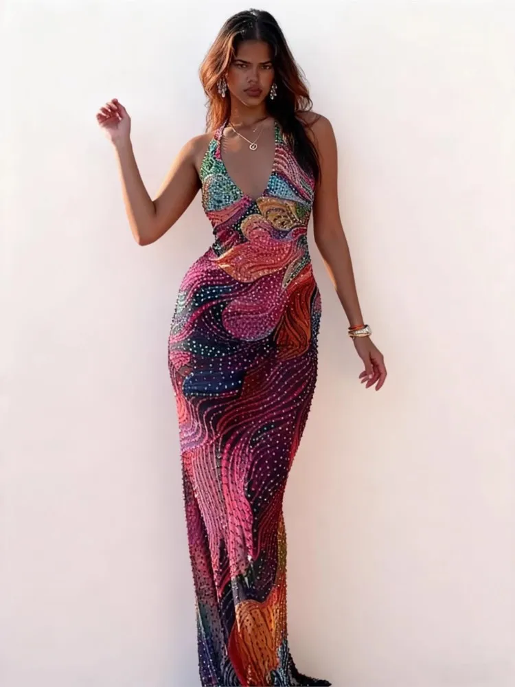 Summer Cover Ups Women Swimsuit Halter Sleeveless Robes Bathing Suit 2026 New Print Beach Holiday Maxi Dresses Cover-Up
Summer Cover Ups Women Swimsuit Halter Sleeveless Robes Bathing Suit 2026 New Print Beach Holiday Maxi Dresses Cover-Up