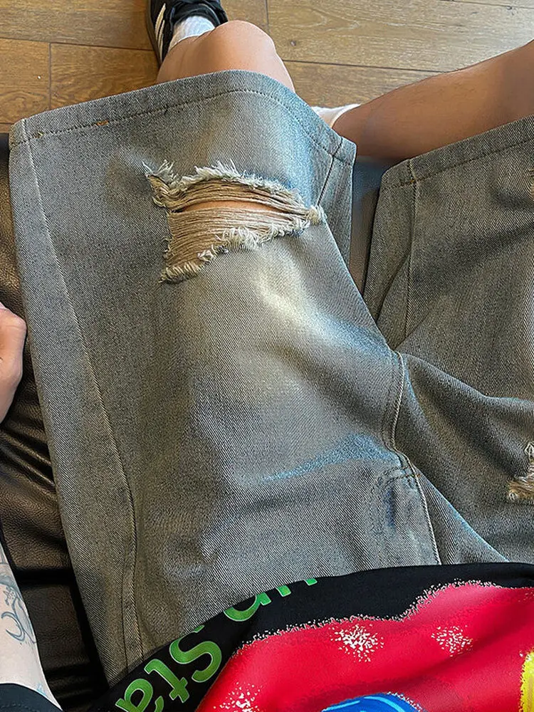 Синие рваные джинсовые шорты для мужчин, летние винтажные брюки-бермуды, модный дизайн, американский стиль, низкая талия, прямые джинсы
Синие рваные джинсовые шорты для мужчин, летние винтажные брюки-бермуды, модный дизайн, американский стиль, низкая талия, прямые джинсы