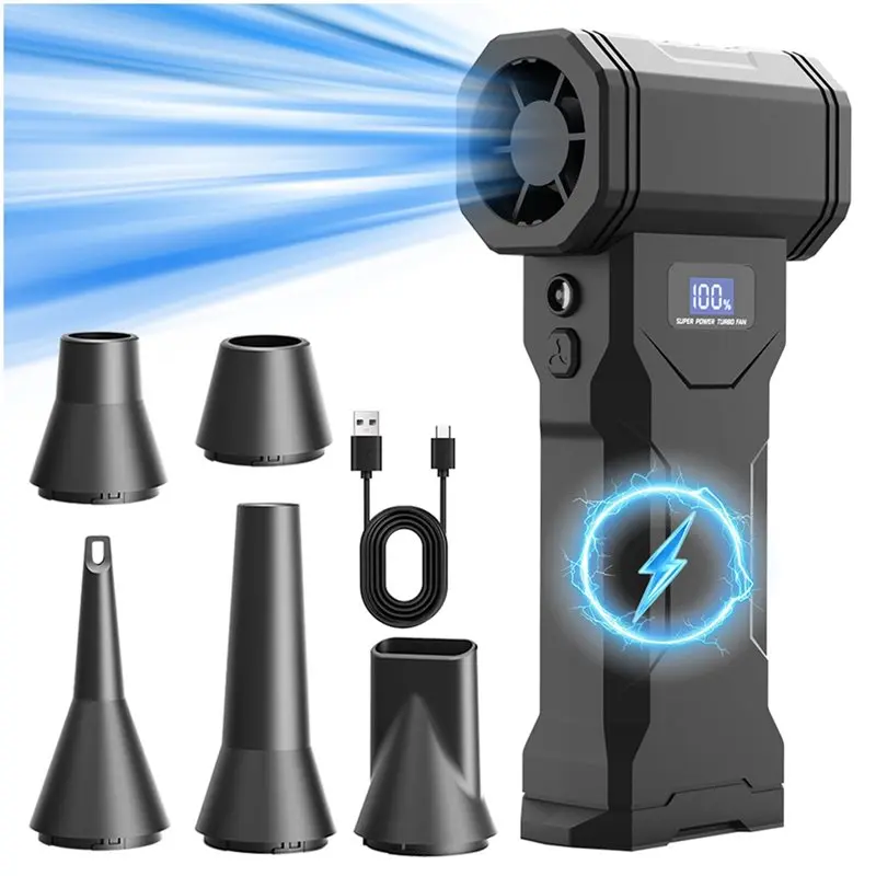 ABWP-Adjustable Q5 Violent Fan Portable Electric Air Duster, 29Mm Brushless Motor Powerful 110000RPM Mini Turbo Blower
ABWP-Adjustable Q5 Violent Fan Portable Electric Air Duster, 29Mm Brushless Motor Powerful 110000RPM Mini Turbo Blower