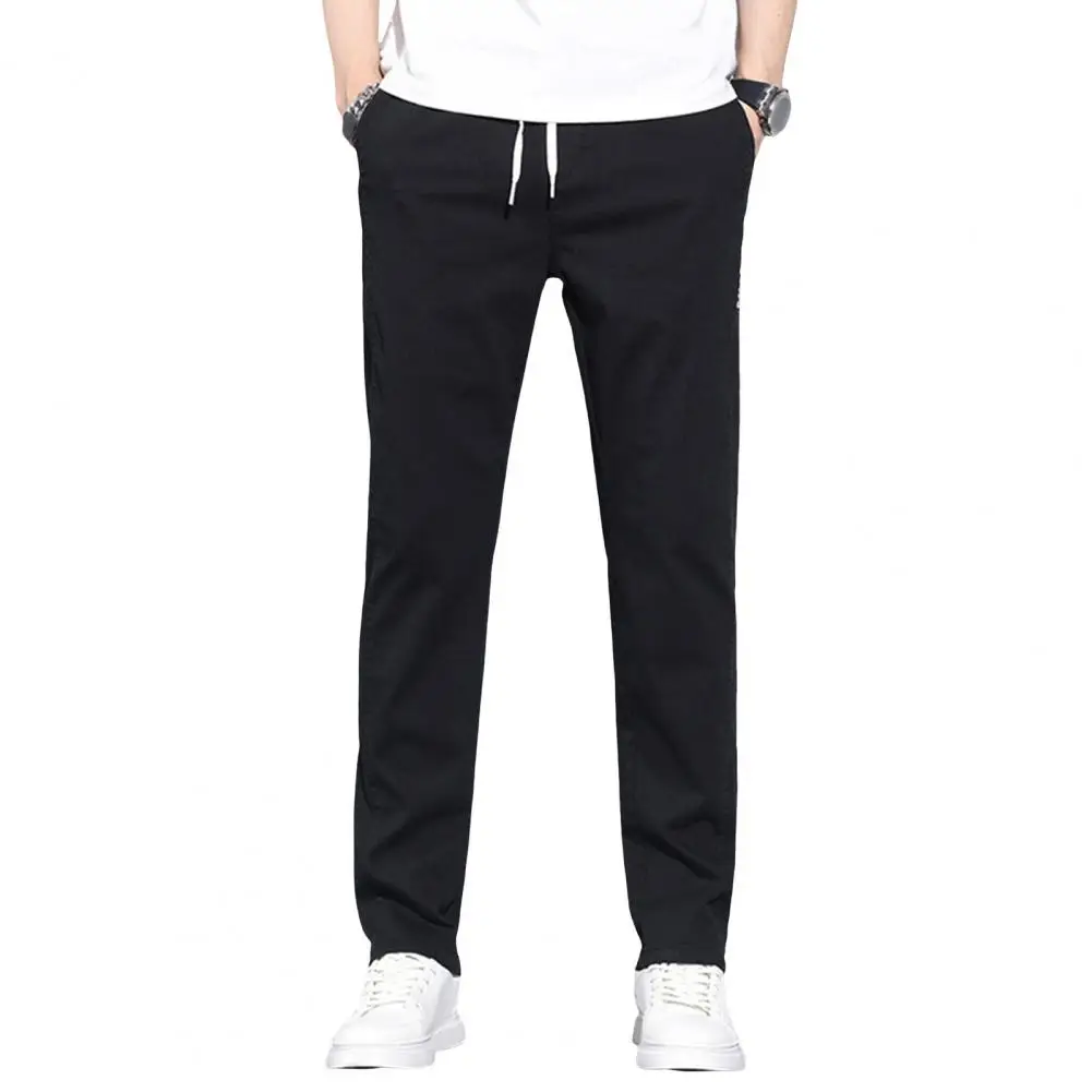 Solid Color Men Pants Men Casual Trousers Men's Drawstring Elastic Waist Wide Leg Pants with Pockets for Sport Travel
Solid Color Men Pants Men Casual Trousers Men's Drawstring Elastic Waist Wide Leg Pants with Pockets for Sport Travel