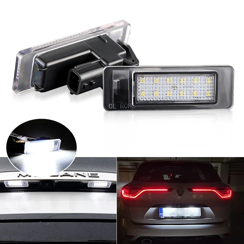 2PC LED License Number Plate Light For Renault Megane 4 Scenic IV Twingo Kangoo Koleos MK2 Clio IV V Logan Sandero, Dacia Duster
2PC LED License Number Plate Light For Renault Megane 4 Scenic IV Twingo Kangoo Koleos MK2 Clio IV V Logan Sandero, Dacia Duster
