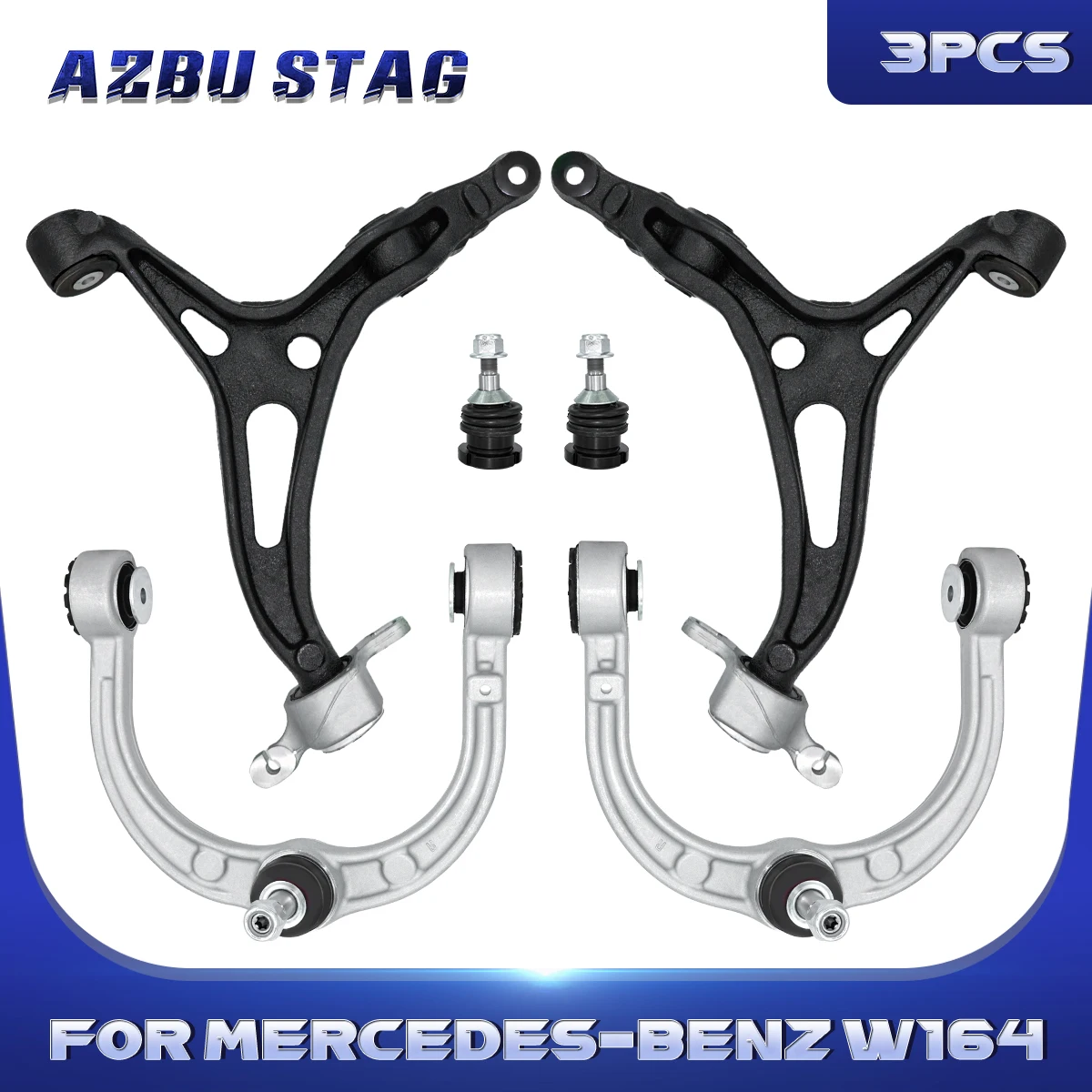 AzbuStag 3Pcs Front Lower Upper Control Arm Ball Joint Suspension for MERCEDES-BENZ W164 W251 ML550 GL350 GL450 2006 2007-2012
AzbuStag 3Pcs Front Lower Upper Control Arm Ball Joint Suspension for MERCEDES-BENZ W164 W251 ML550 GL350 GL450 2006 2007-2012