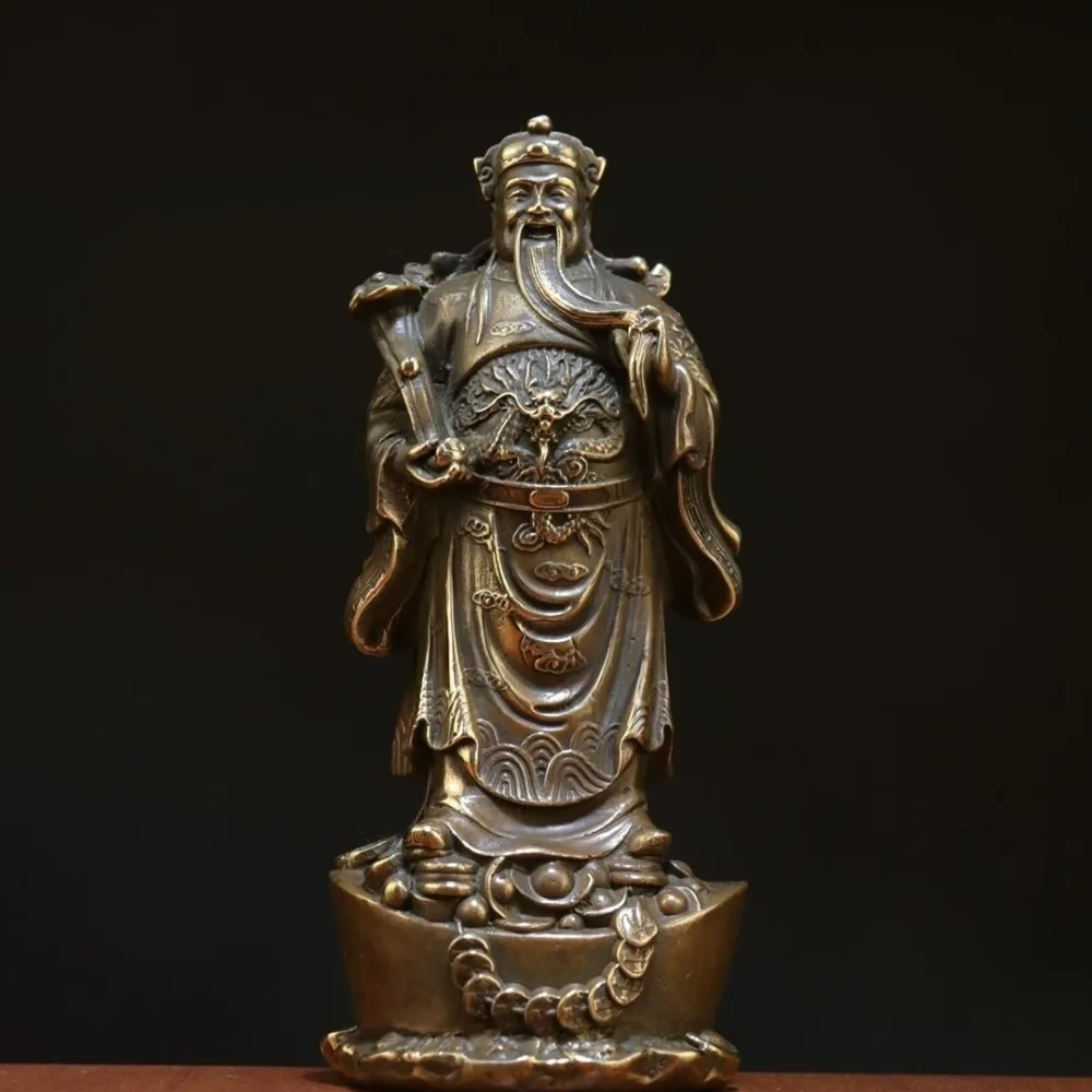 Antique-Style God of Wealth Figurine: Ingot and Ruyi Scepter—God of Wealth Statue for Home Worship and Living Room Decor
Antique-Style God of Wealth Figurine: Ingot and Ruyi Scepter—God of Wealth Statue for Home Worship and Living Room Decor