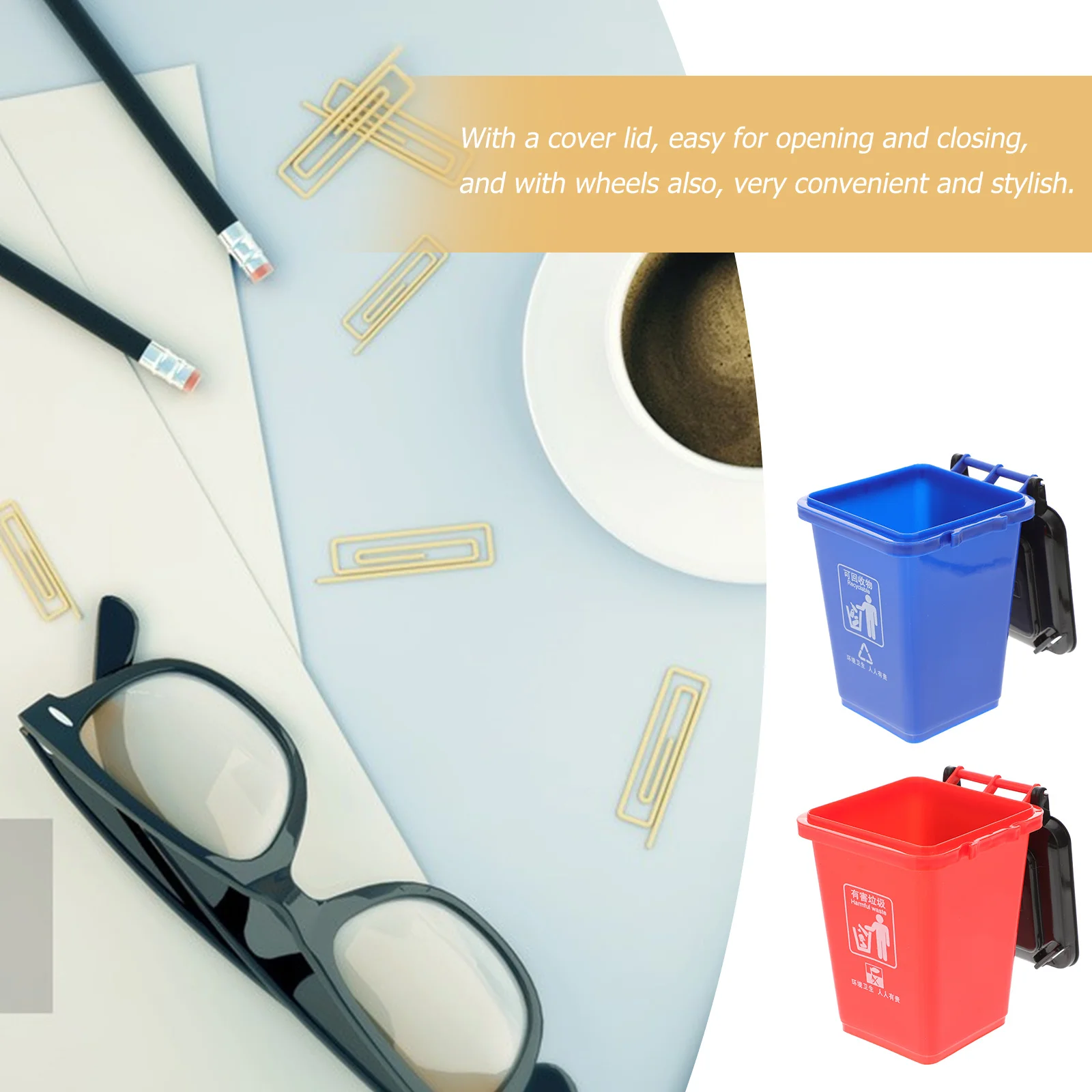 2Pcs Creative Desktop Trash Can Storage Box Plastic Pencil Holder Mini Wastebasket Makeup Brush Organizer Red Blue
2Pcs Creative Desktop Trash Can Storage Box Plastic Pencil Holder Mini Wastebasket Makeup Brush Organizer Red Blue