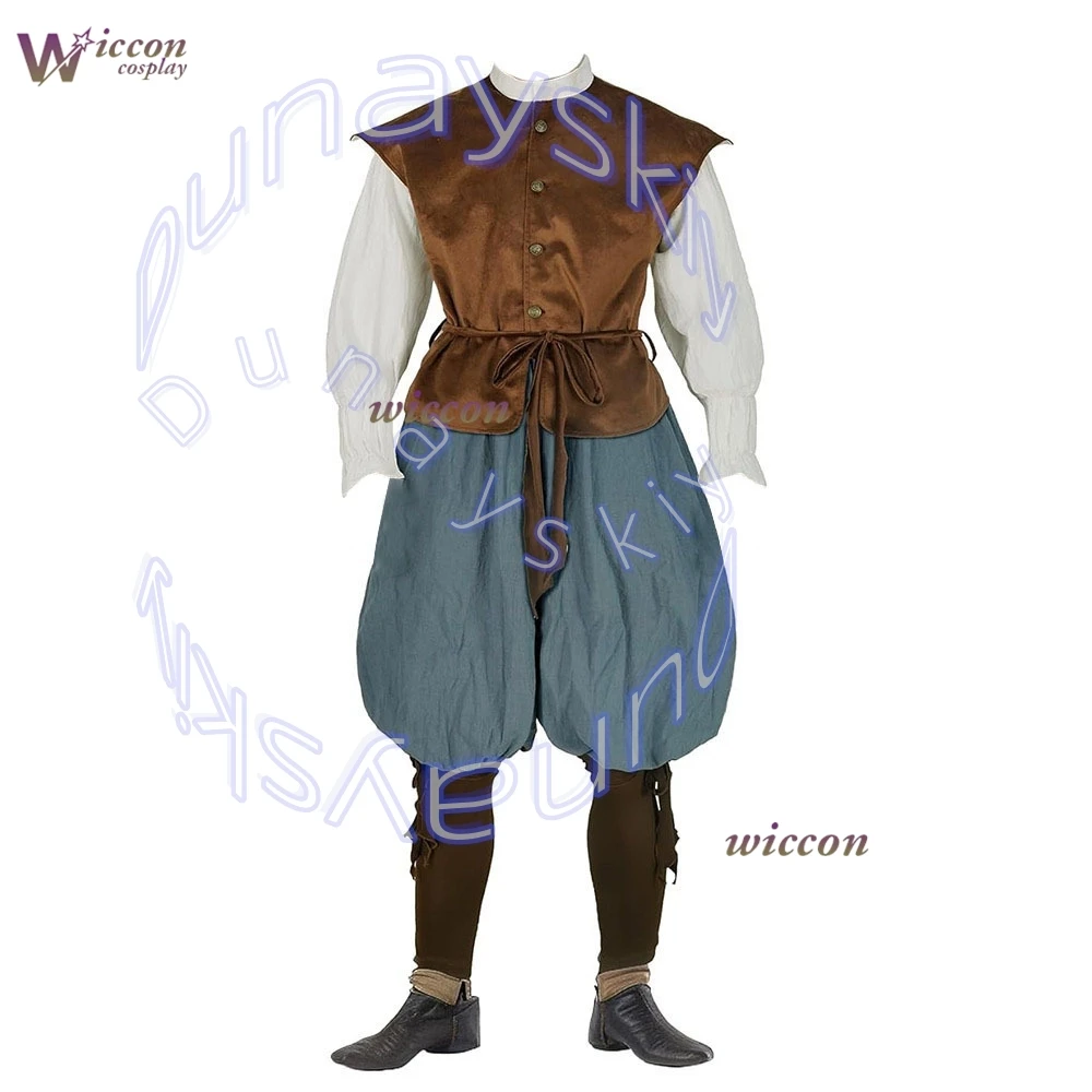 Wonka Cos Halloween costume Retro medieval Renaissance pirate Viking knight belted full set of stage performance attire
Wonka Cos Halloween costume Retro medieval Renaissance pirate Viking knight belted full set of stage performance attire