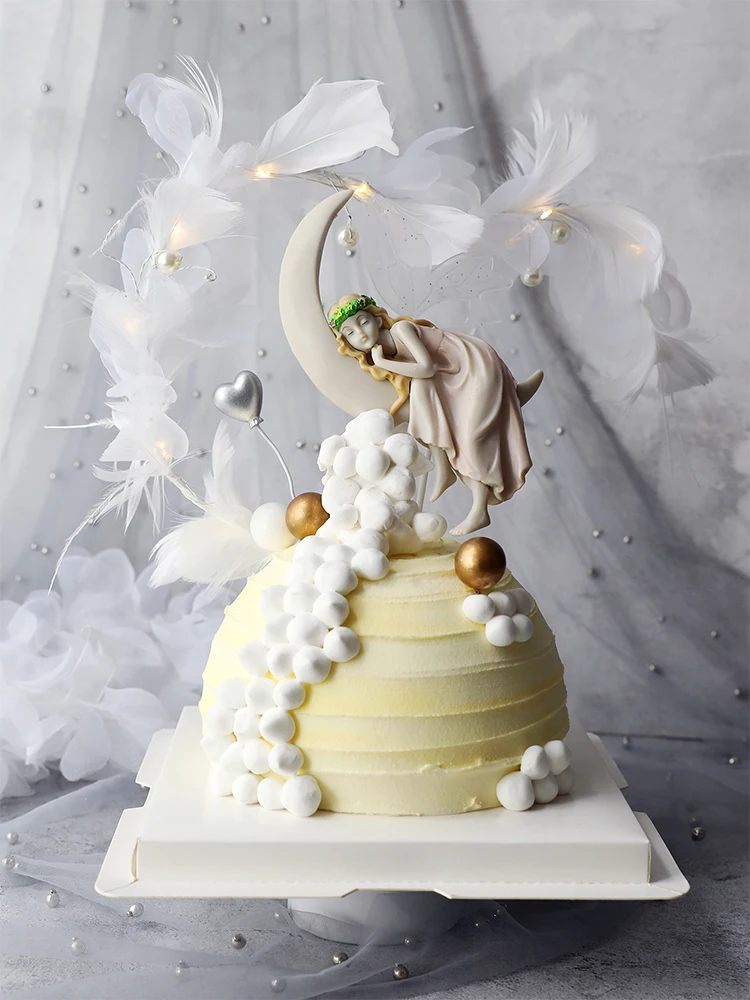 Moon Butterflys Fairy Feather Girl Gifts Birthday Party Cake Topper Decoration Pearl Crown Queen Wedding Dessert Baking Supplies
Moon Butterflys Fairy Feather Girl Gifts Birthday Party Cake Topper Decoration Pearl Crown Queen Wedding Dessert Baking Supplies