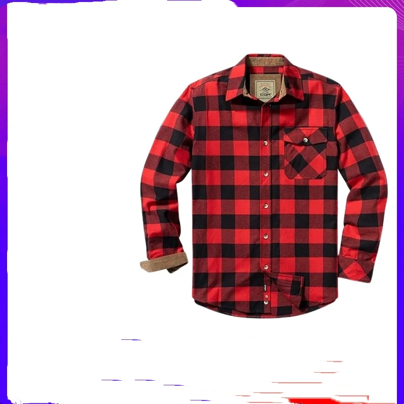 Spring and Autumn Four Seasons Men's Long Sleeve Plaid Shirt Creative Casual Loose Printed Buttons All-match Cardigan
Spring and Autumn Four Seasons Men's Long Sleeve Plaid Shirt Creative Casual Loose Printed Buttons All-match Cardigan