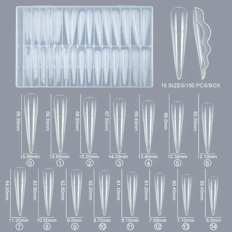 Innovative Butterfly Nail Dual Forms 150pcs Extended Length 15 Sizes Reusable Gel Extension Molds For Nail Art Professional
Innovative Butterfly Nail Dual Forms 150pcs Extended Length 15 Sizes Reusable Gel Extension Molds For Nail Art Professional