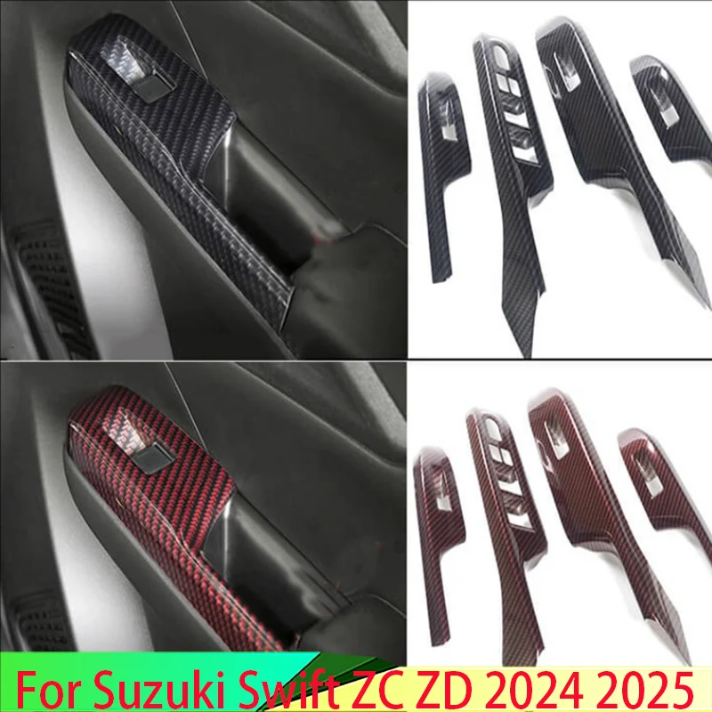 Для Suzuki Swift ZC ZD 2024 2025 автомобильные аксессуары в стиле углеродного волокна, подлокотник для двери, окна, панель переключателя, накладка, гарнир
Для Suzuki Swift ZC ZD 2024 2025 автомобильные аксессуары в стиле углеродного волокна, подлокотник для двери, окна, панель переключателя, накладка, гарнир