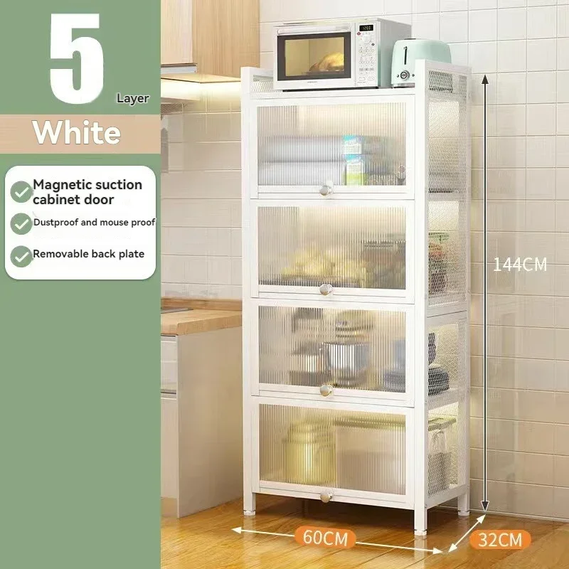 Kitchen Shelf, Multi-layer With Cabinet Door, Wall Mounted Storage Cabinet, Steel Bookshelf, Living Room Dust-proof Display Cabi
Kitchen Shelf, Multi-layer With Cabinet Door, Wall Mounted Storage Cabinet, Steel Bookshelf, Living Room Dust-proof Display Cabi