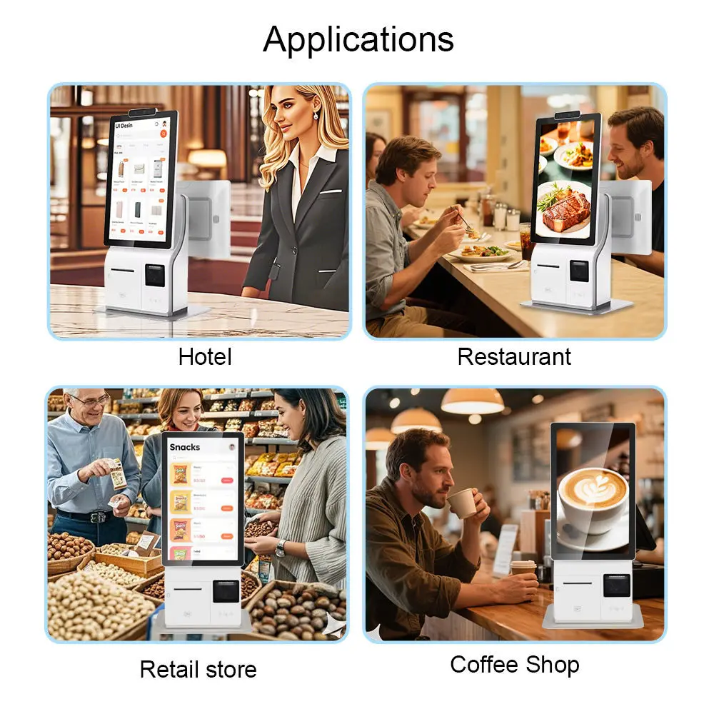 Display Ordering Machine Self-service Kiosk for Restaurant 15.6" Self Service Terminal Dual
Display Ordering Machine Self-service Kiosk for Restaurant 15.6" Self Service Terminal Dual