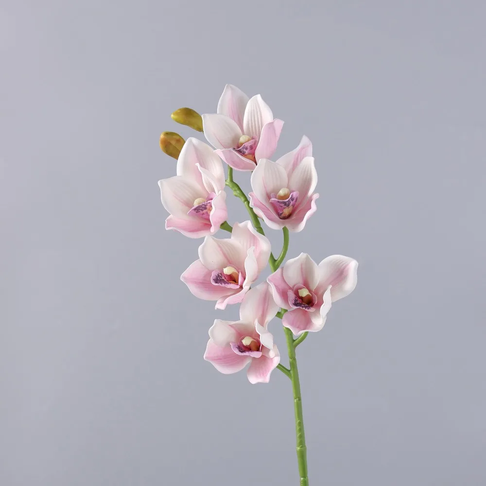 6-головочная искусственная орхидея Papilio, яркие цвета, гибкие стебли, цветок Cymbidium, ветка, реалистичные настоящие на ощупь искусственные цветы
6-головочная искусственная орхидея Papilio, яркие цвета, гибкие стебли, цветок Cymbidium, ветка, реалистичные настоящие на ощупь искусственные цветы