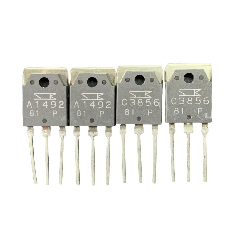 10 pcs/5 pairs new original genuine 2SA1492/2SC3856 (5pcs 2SA1492+5pcs 2SC3856) A1492 C3856 Audio amplifier pairing tube
10 pcs/5 pairs new original genuine 2SA1492/2SC3856 (5pcs 2SA1492+5pcs 2SC3856) A1492 C3856 Audio amplifier pairing tube
