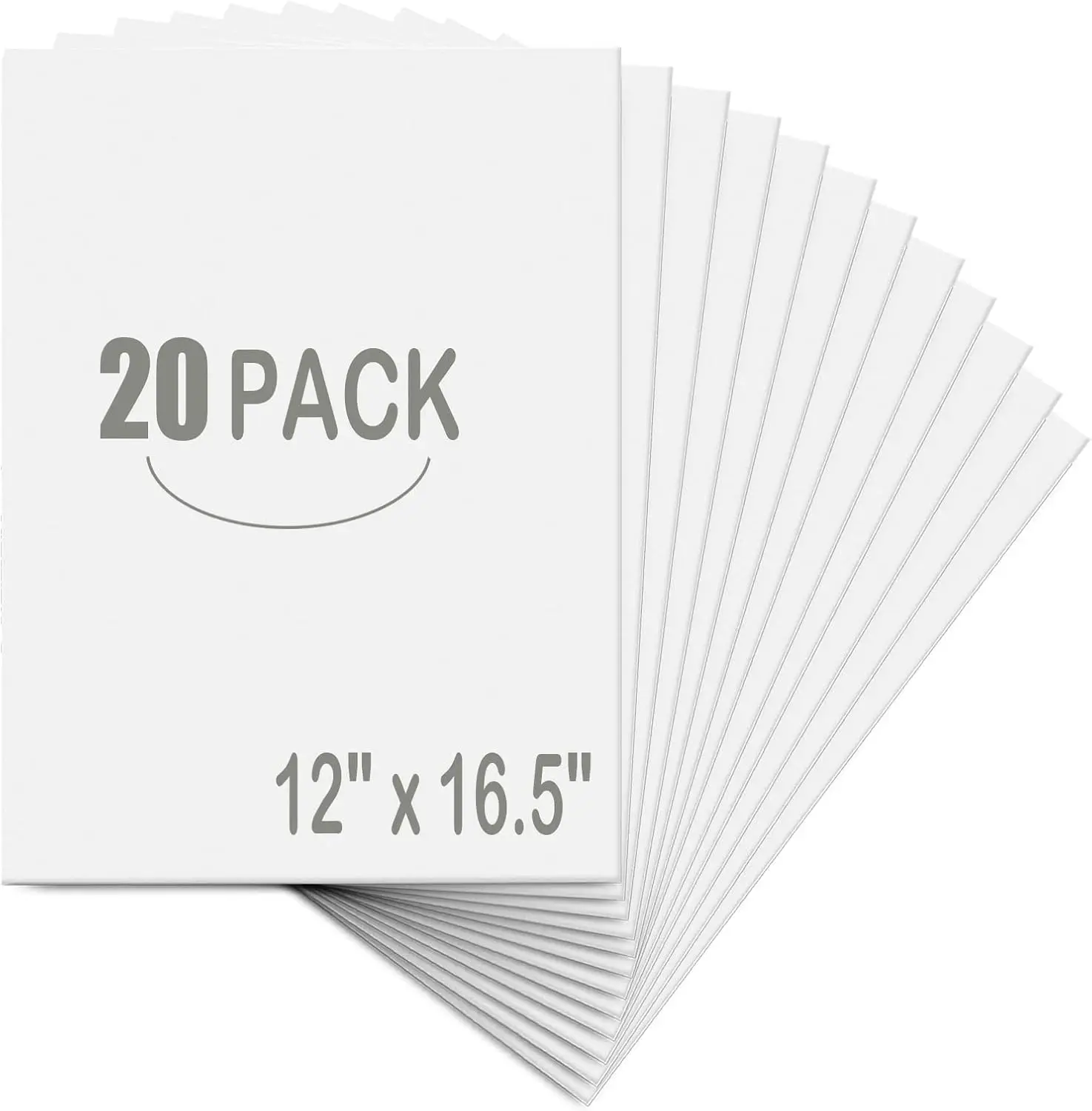 20 Pack White Foam Board 12" x 16.5", 3/16" Thick Foam Core Baking Board for Art Crafts, School Projects, and Presentations
20 Pack White Foam Board 12" x 16.5", 3/16" Thick Foam Core Baking Board for Art Crafts, School Projects, and Presentations