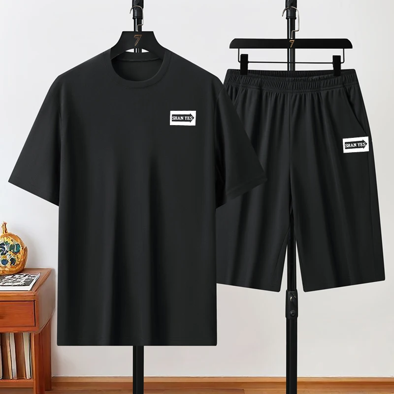 Men's Tracksuit Casual Sport Ice Silk Set Outdoor Jogging Training Fitness T-shirt Quick Drying Breathable Short-sleeved Sets
Men's Tracksuit Casual Sport Ice Silk Set Outdoor Jogging Training Fitness T-shirt Quick Drying Breathable Short-sleeved Sets