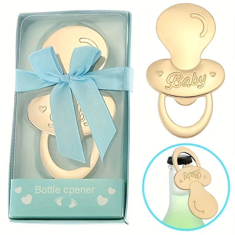 Pacifier Shape Baby Party Gifts Openers Tools First Anniversary Small Gifts for Guests Zinc Alloy Beer Bottle Opener Gadgets
Pacifier Shape Baby Party Gifts Openers Tools First Anniversary Small Gifts for Guests Zinc Alloy Beer Bottle Opener Gadgets
