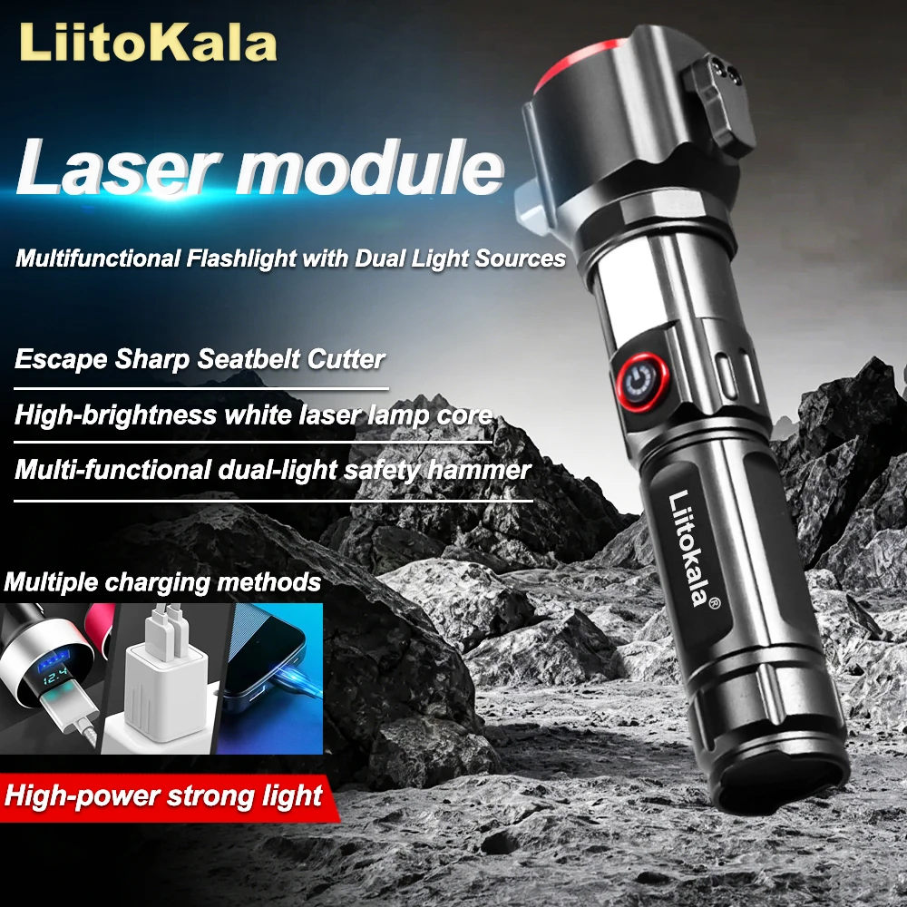 LiitoKala LF-2210 USB Rechargeable High-Intensity LED Flashlight with 5 Zoom Modes Portable COB Side Lights
LiitoKala LF-2210 USB Rechargeable High-Intensity LED Flashlight with 5 Zoom Modes Portable COB Side Lights