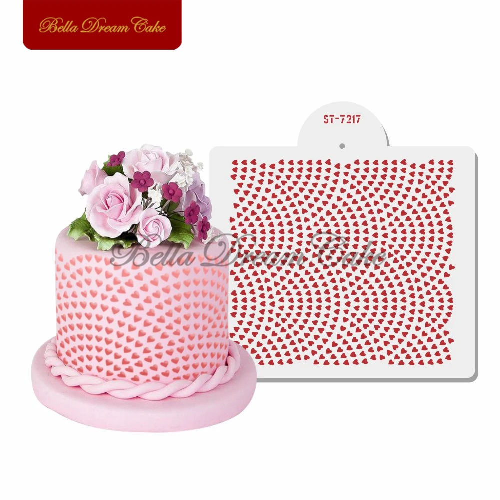 Heart Stitching Cake Stencil PET Chocolate Border Template DIY Royal Cream Fondant Mould Cake Decorating Tools Kitchen Bakeware
Heart Stitching Cake Stencil PET Chocolate Border Template DIY Royal Cream Fondant Mould Cake Decorating Tools Kitchen Bakeware